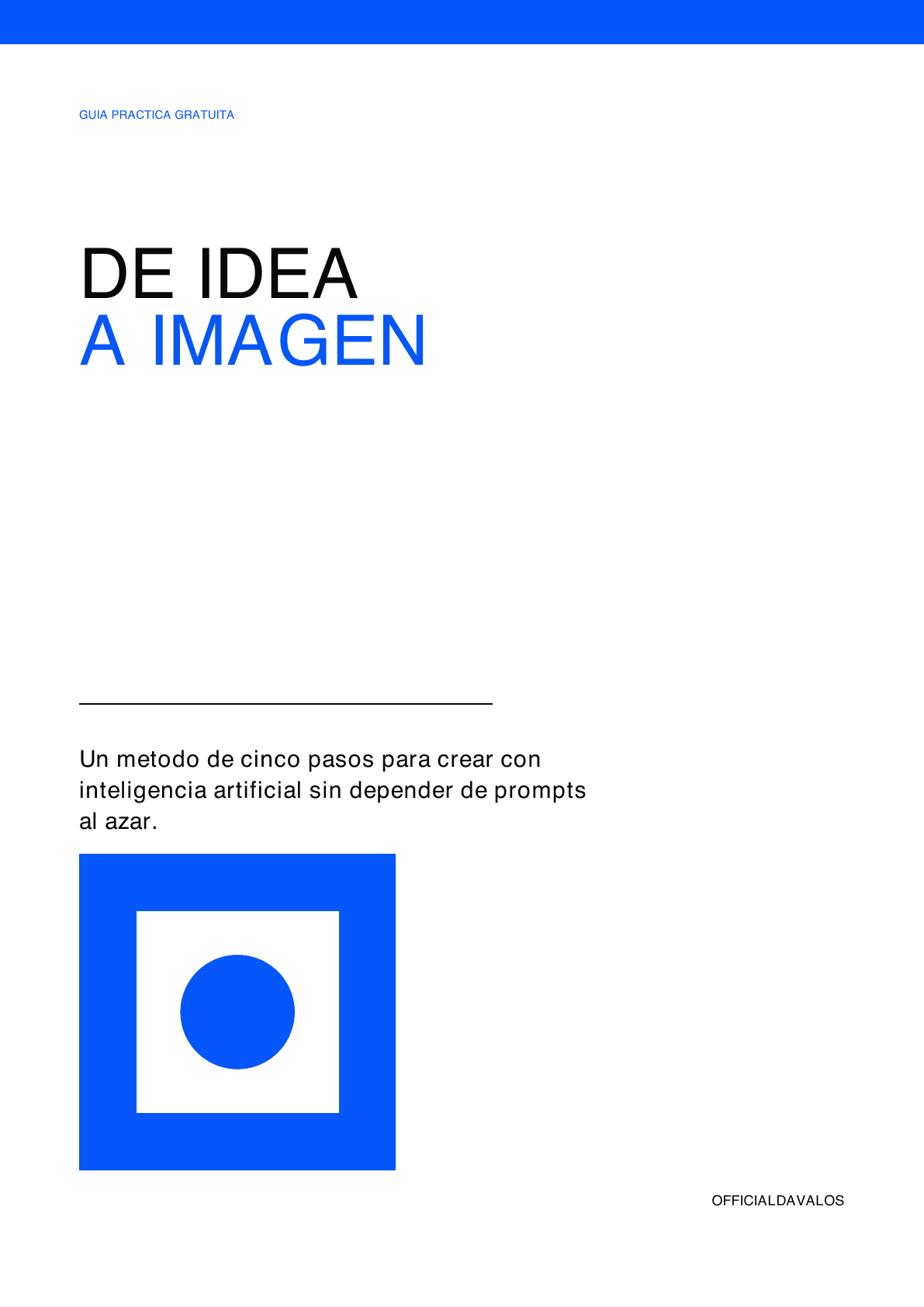Portada de la guía De idea a imagen